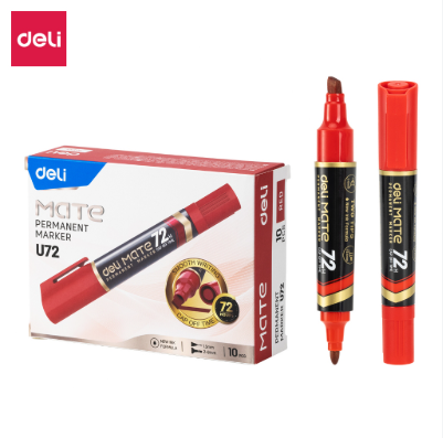 Bút lông dầu - Deli EU72-RD - Đỏ