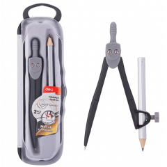 Compa Deli kim loại kèm chì - EG20804 - Màu bạc