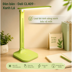 Đèn bàn - Deli CL409 - Xanh Lá