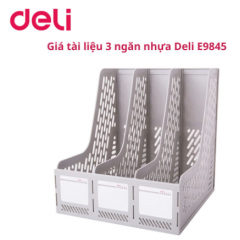 Kệ rổ 3 ngăn Deli E9845 - Xám