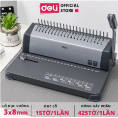 Máy đóng gáy lò xo Deli 3872