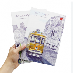 Tập sinh viên 120 trang Deli 80 gsm Holiday - kẻ ngang