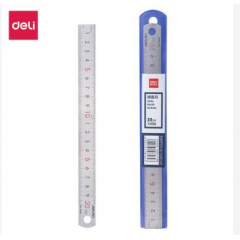 Thước kẻ sắt 20cm - Deli E8462