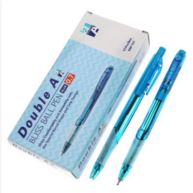 Bút bi Double A Bliss ngòi 0.7mm - Xanh dương
