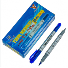 Bút lông dầu 2 đầu Gstar CD-01 - Xanh