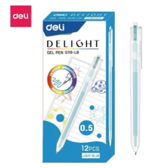 Bút Gel Deli 0.5mm - EG118-LB - Xanh nhạt