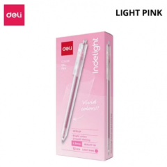 Bút Gel Deli 0.5mm - EG118-LP - Hồng sen