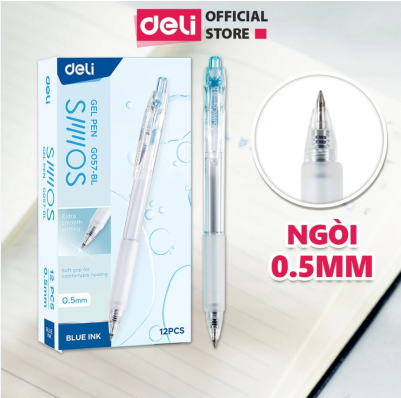 Bút gel Deli EG057 - Xanh