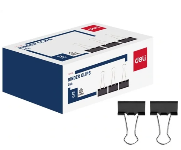 Kẹpbướm25mm-Deli EZ64
