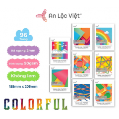 Tập 96 trang Colorful 50gsm - Kẻ thường