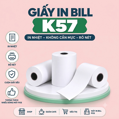 Giấy in nhiệt K57x38mm - COLO TMĐT