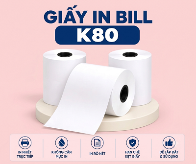Giấy in nhiệt K80x55mm - COLO TMĐT