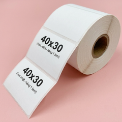 Cuộn decal nhiệt 1 tem 40x30mm x 400 tem R2-RC
