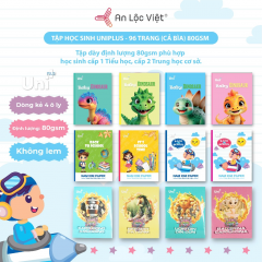 Tập 96 trang Khủng long 80gsm - 4 ô ly