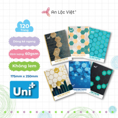 Tập 120 trang khổ lớn Uni 60gsm - Kẻ ngang
