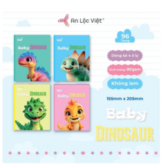 Tập 96 trang Khủng long 100gsm - 5 ô ly