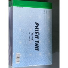 Phiếu thu 2 liên 13x19cm - loại 1