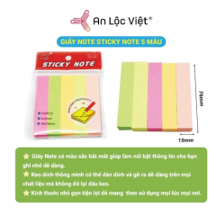Giấy note 5 màu giấy - Sticknote GS-02