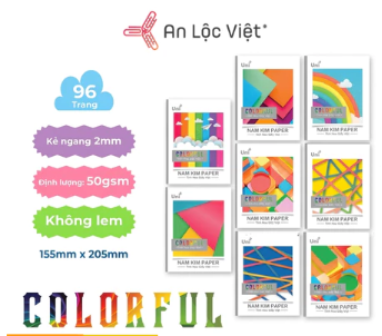 Tập 96 trang - 50 gsm - Colorful 4 ô ly